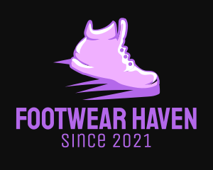 Purple Sneaker Boutique logo design