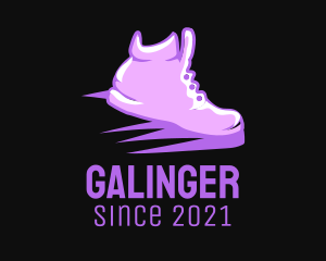 Foot Print - Purple Sneaker Boutique logo design