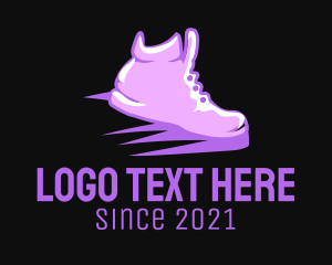 Kicks - Purple Sneaker Boutique logo design