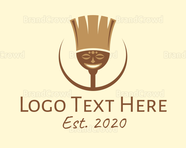 Tribal Broom Art Logo