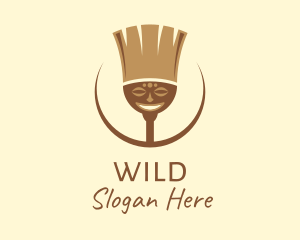 Tribal Broom Art Logo