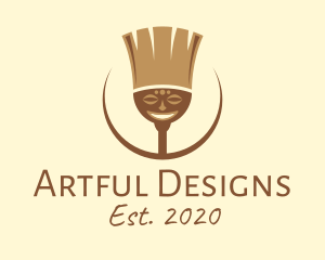 Tribal Broom Art logo design