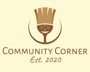 Local - Tribal Broom Art logo design