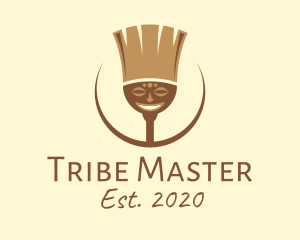 Tribal Broom Art logo design