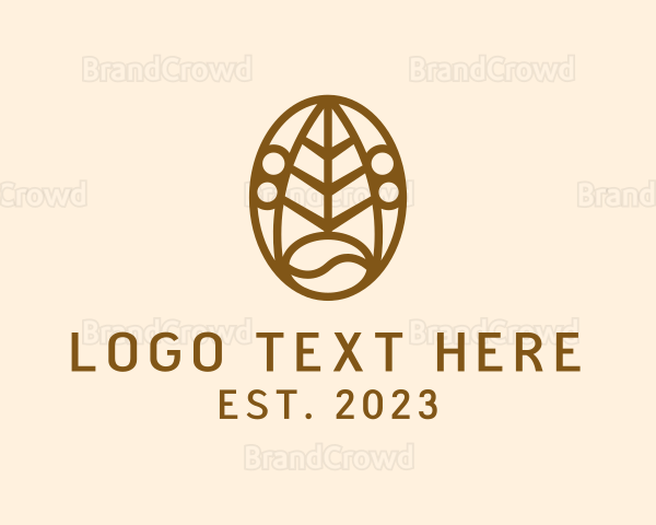 Coffee Bean Leaf Logo