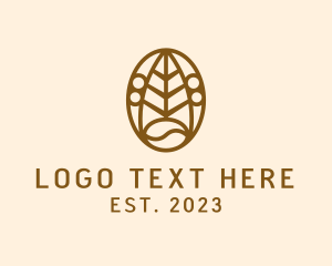 Coffee - Coffee Bean Leaf logo design