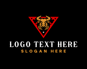 Rustic - Bull Horn Ranch logo design