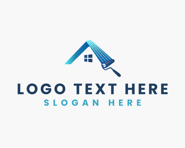 Refurbish - House Painter Renovation logo design