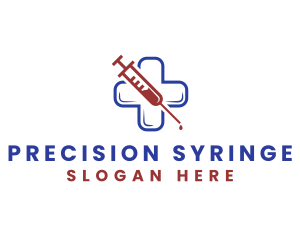 Syringe - Medical Syringe Vaccination logo design