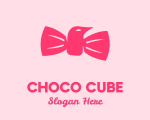 Bow Tie - Pink Bow Tie Bird logo design