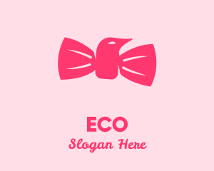 Pink Bow Tie Bird logo design