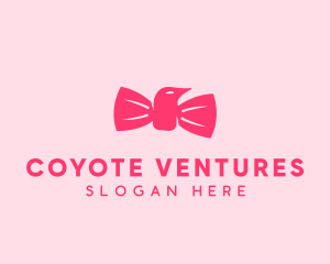 Pink Bow Tie Bird logo design