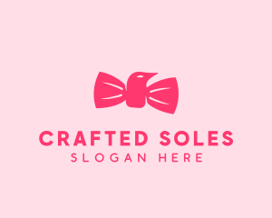 Pink Bow Tie Bird logo design