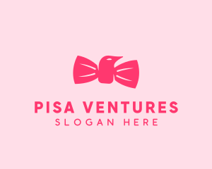 Pink Bow Tie Bird logo design