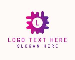 Gradient Puzzle Business  logo design