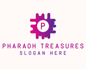 Gradient Puzzle Business  logo design