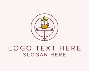 Leaf - Organic Coffee Plant logo design