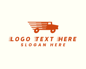 Distribution - Moving Truck Logistics logo design