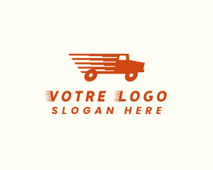 Moving Truck Logistics Logo
