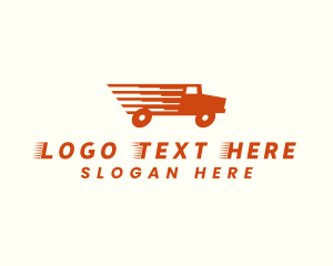 Moving Truck Logistics Logo