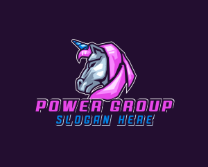 Unicorn Gamer Stallion Logo