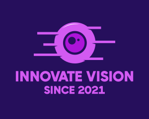 Purple Eye Surveillance logo design