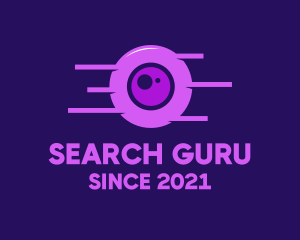 Purple Eye Surveillance logo design