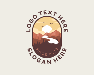 Eco Park - Mountain Peak Tourism logo design