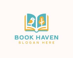 Bookstore - Bird Tree Bookstore logo design