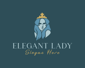 Beauty Crown Lady logo design