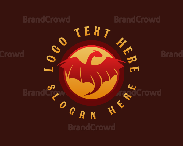 Mythical Dragon Beast Logo