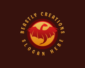 Mythical Dragon Beast logo design