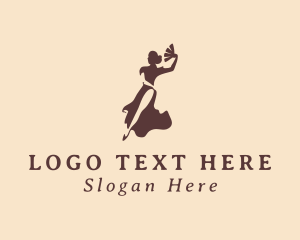 Tango - Sexy Lady Dancing logo design