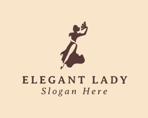 Sexy Lady Dancing  logo design