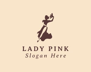 Sexy Lady Dancing  logo design