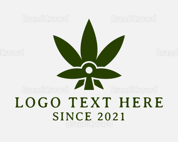 Medical Weed Plant Logo