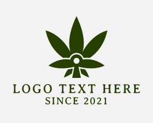 Dispensary - Medical Weed Plant logo design