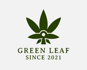 Medical Weed Plant logo design