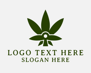 Medical Weed Plant Logo