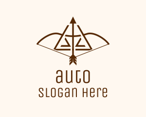 Wooden Bow & Arrow  Logo