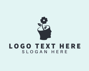 Psychology - Flower Head Therapy logo design