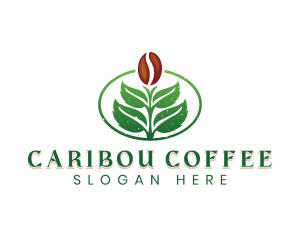 Coffee Bean Plant logo design