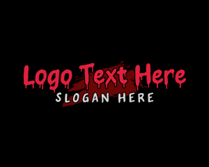 Bloody - Bloody Horror Graffiti Business logo design