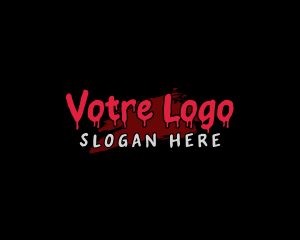 Grunge - Bloody Horror Graffiti Business logo design