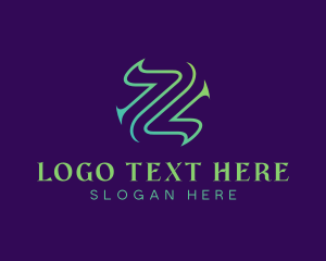 Software - Abstract Tech Letter Z logo design