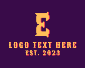 Circus - Carnival Letter E logo design