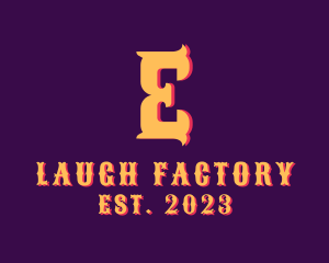 Comedy - Carnival Letter E logo design