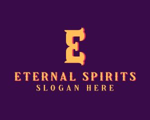 Carnival Letter E logo design