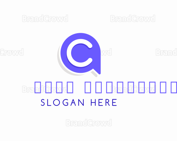 Communication Chat Letter C Logo