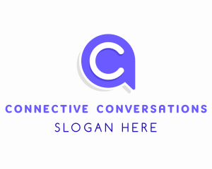 Dialogue - Communication Chat Letter C logo design